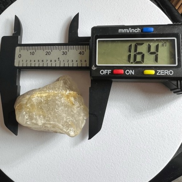 Golden Rutilated Quartz Crystal Freeform (#9)‎ - Picture 9 of 11